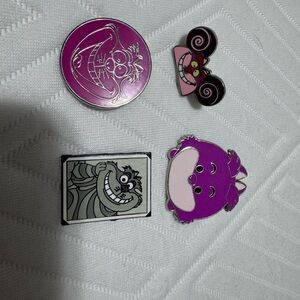 Purple Cartoon Character Pins Set